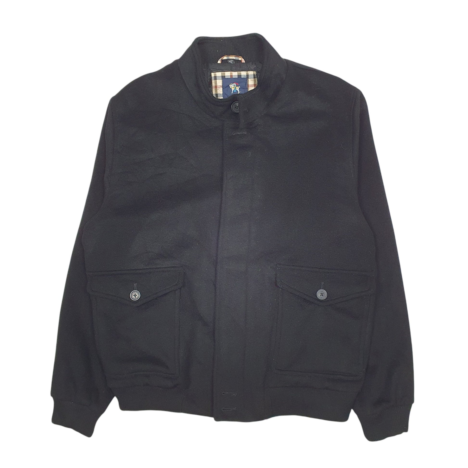 Mens Black Hart Schaffner Marx   Coat