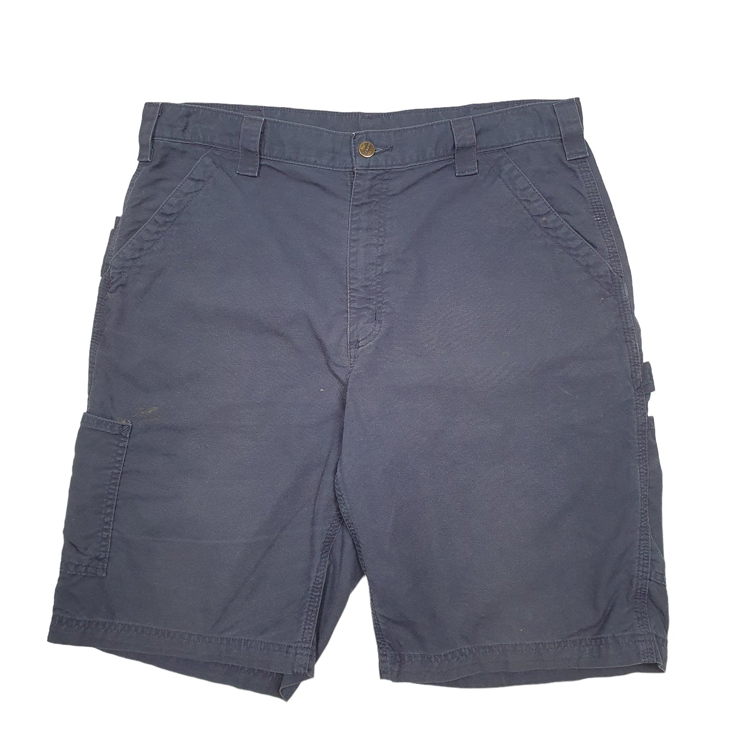 Mens Blue Carhartt Workwear Carpenter Shorts