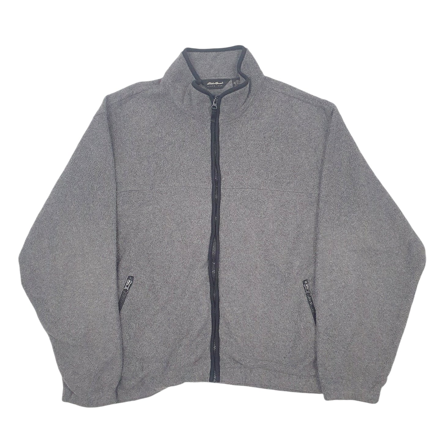 Mens Grey Eddie Bauer  Full Zip Jumper