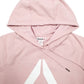 Womens Pink Reebok Spellout Hoodie Jumper