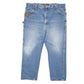 Mens Blue Wrangler Carpenter Pants Riggs Workwear Casual JeansW46 L32