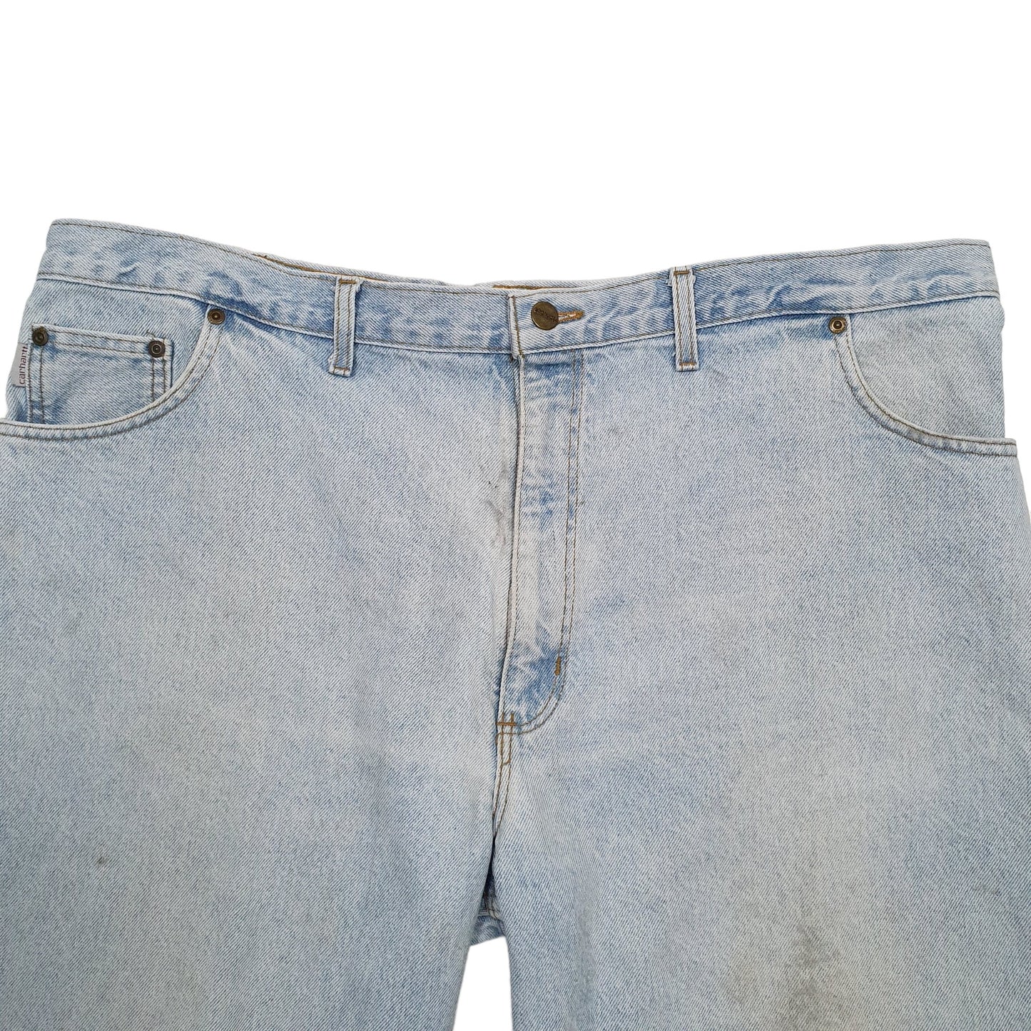 Mens Blue Carhartt Workwear Denim Shorts