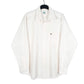 Mens White Lacoste  Long Sleeve Shirt