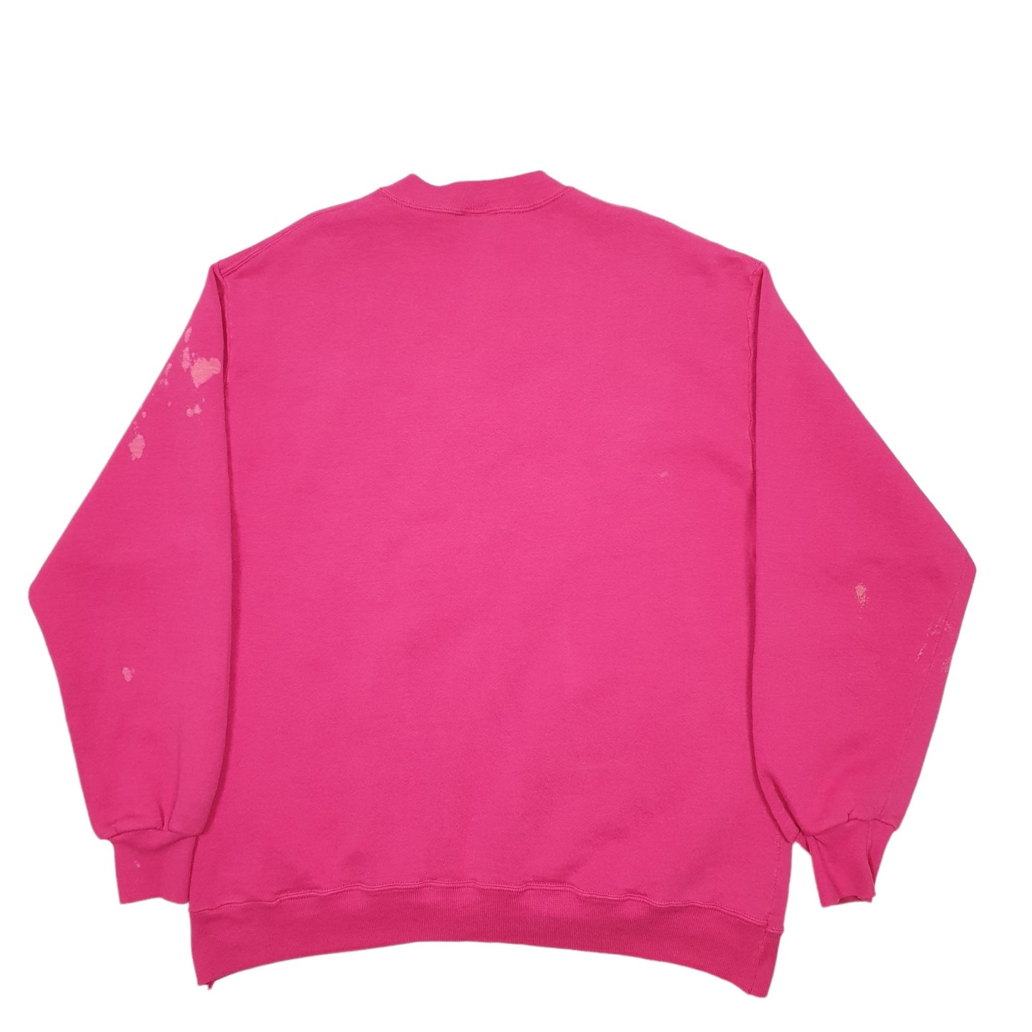 Womens Pink Jerzees Made In USA Crewneck Jumper