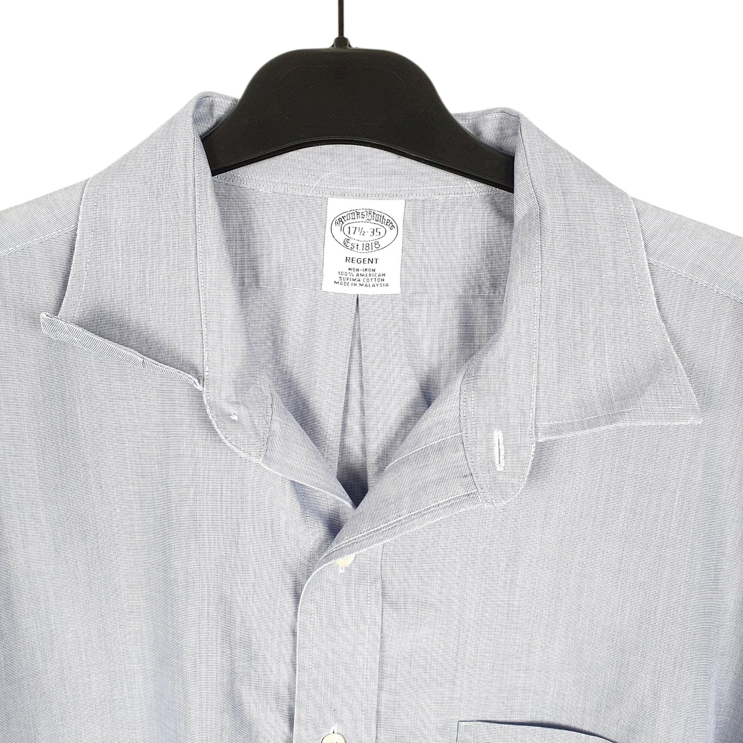 Mens Blue Brooks Brothers Regent Long Sleeve Shirt
