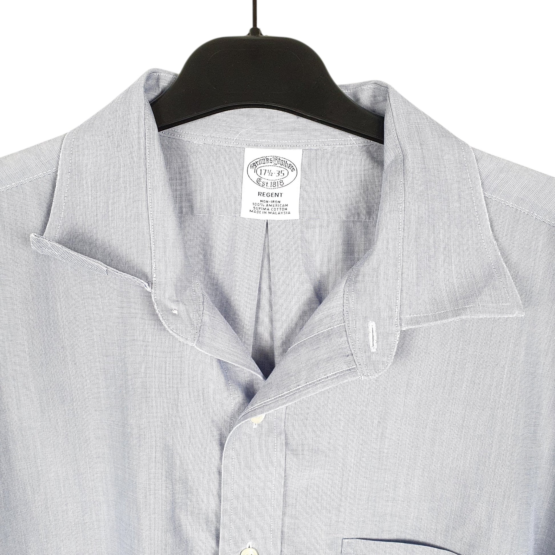 Mens Blue Brooks Brothers Regent Long Sleeve Shirt