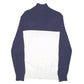 Mens White Nautica Knit Spellout Quarter Zip Jumper