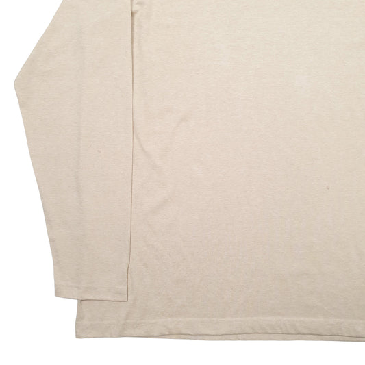 Mens Cream Columbia Sportswear  Long Sleeve T Shirt