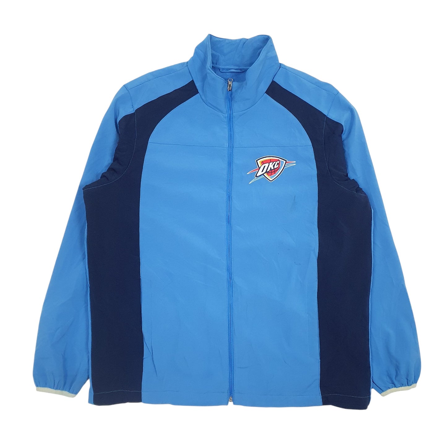 Mens Blue NBA Oklahoma City Thunder Full Zip Coat