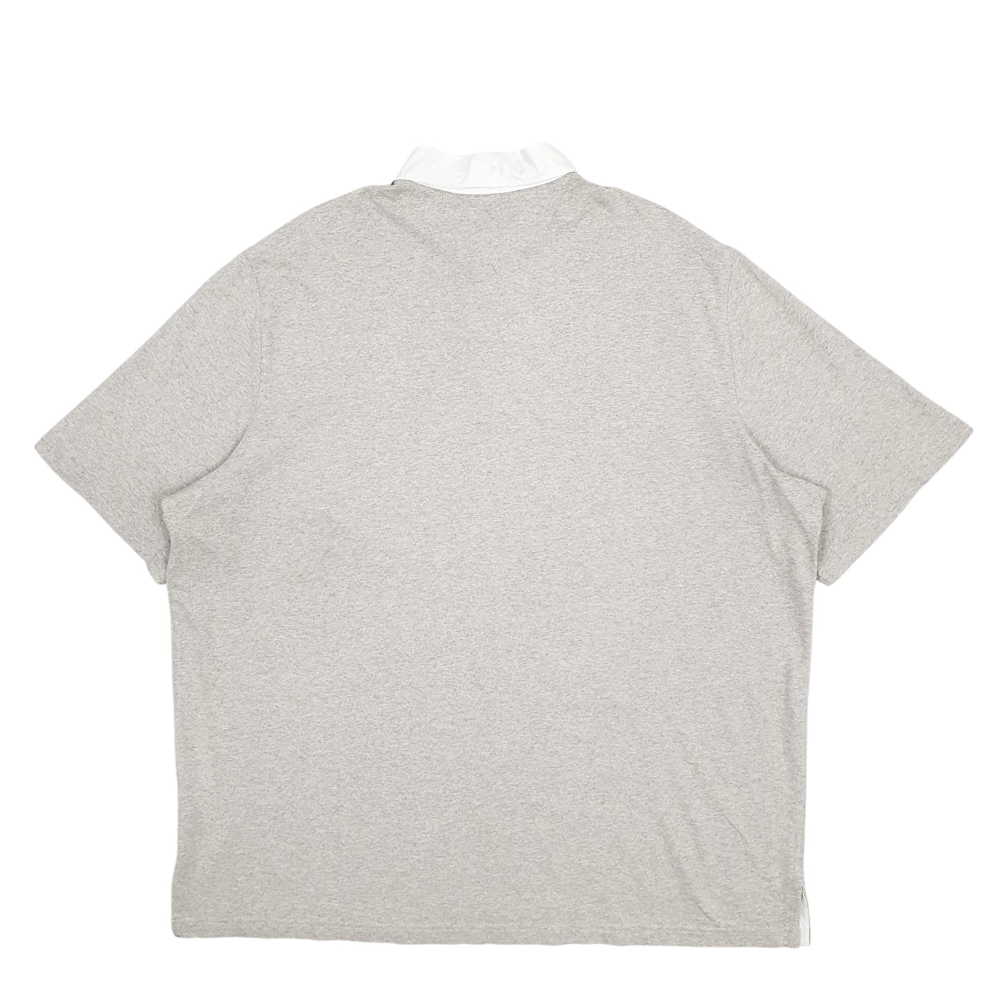 Mens Grey Ralph Lauren Rugby Motorbike Scooter New York Short Sleeve Polo Shirt