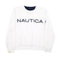 Womens White Nautica Spellout Crewneck Jumper