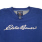 Mens Blue Eddie Bauer Vintage 90s Spellout Crewneck Jumper