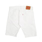 Mens White Levis 501 Jorts Denim Shorts