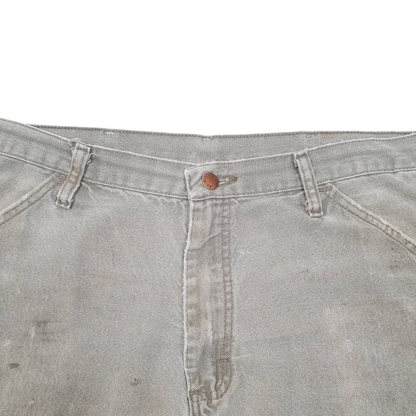 Mens Khaki Rustler Workwear Carpenter Trousers