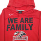 Mens Red Nike Red Hawks We Are Family Hoodie Jumper