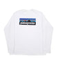 Mens Blue Patagonia Spellout Long Sleeve T Shirt
