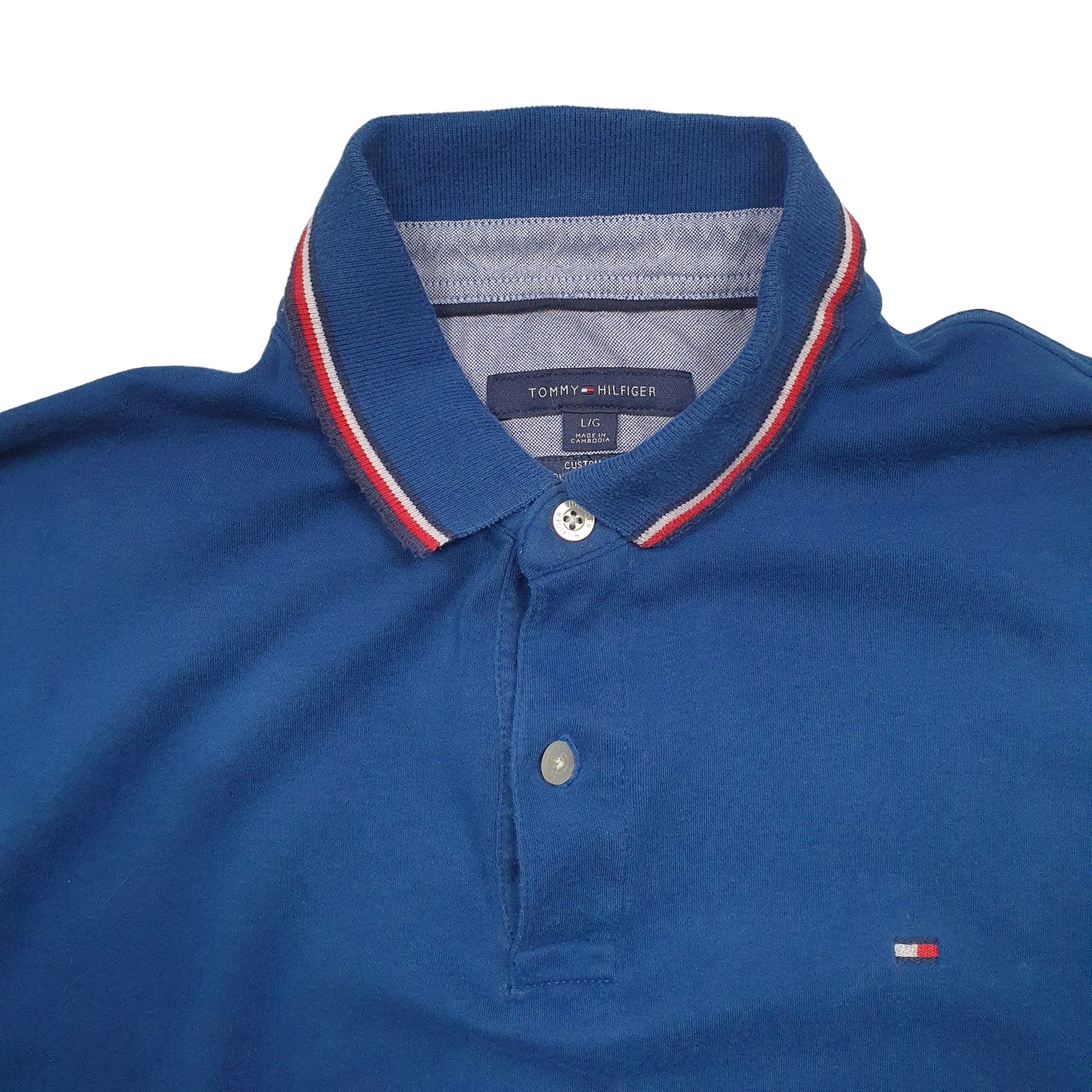 Mens Blue Tommy Hilfiger  Short Sleeve Polo Shirt