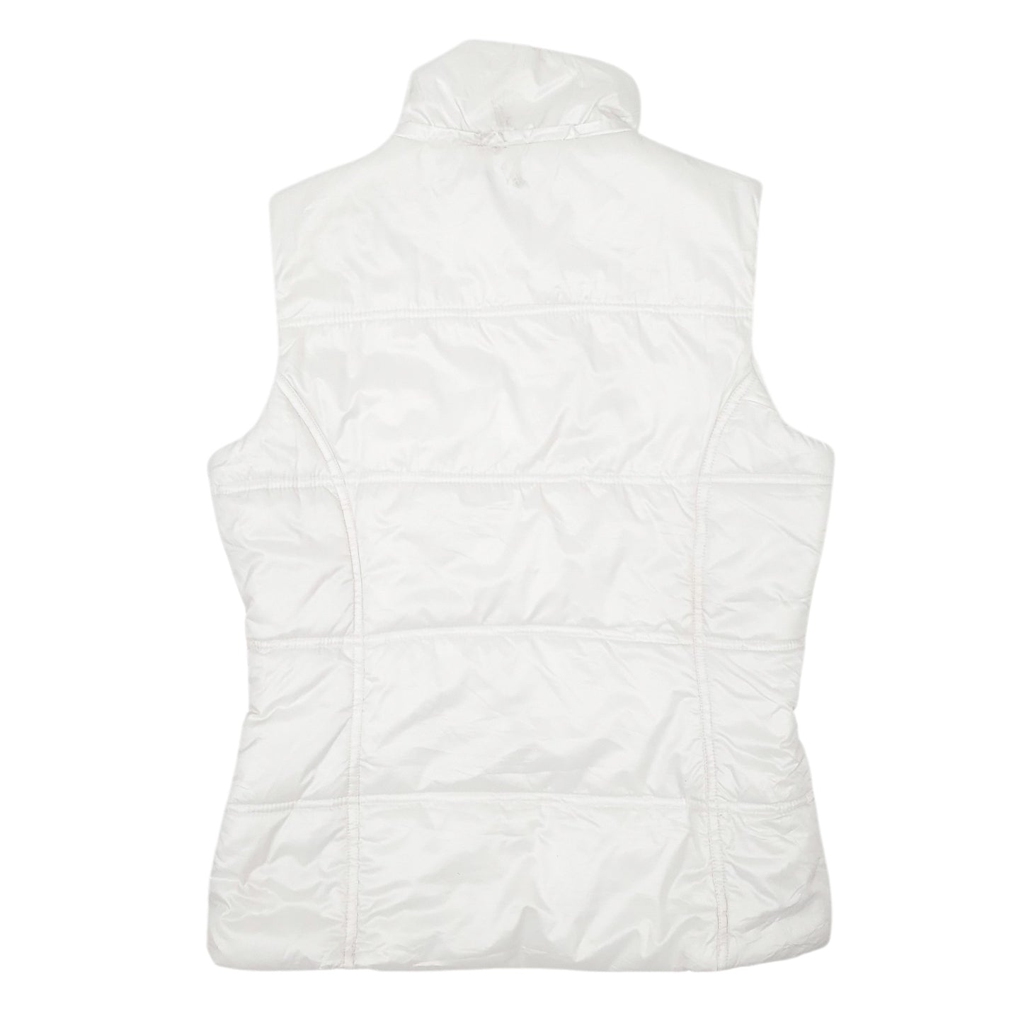 Womens White Adidas Smaple Padded Gilet Jumper