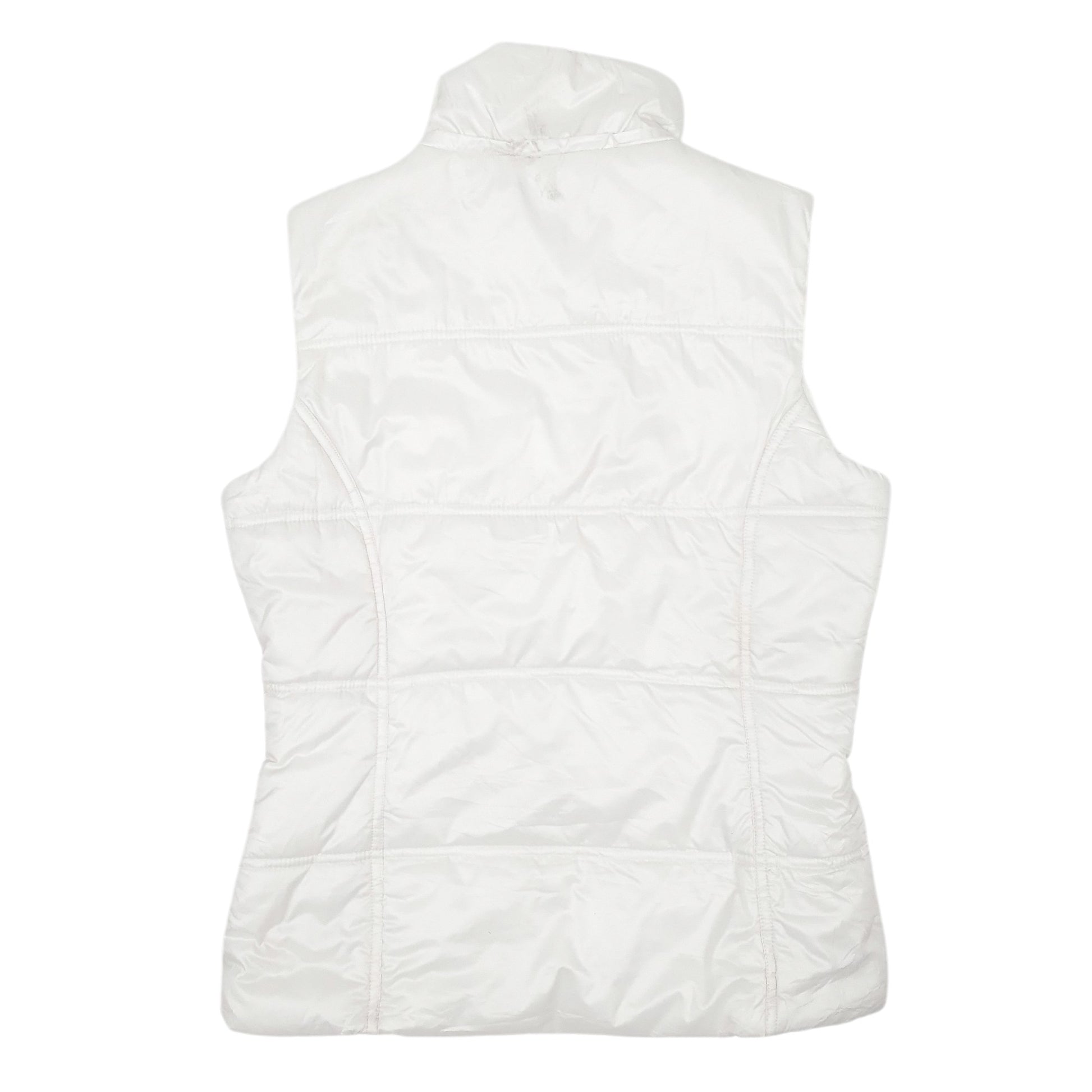 Womens White Adidas Smaple Padded Gilet Jumper