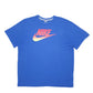 Mens Blue Nike Spellout Short Sleeve T Shirt