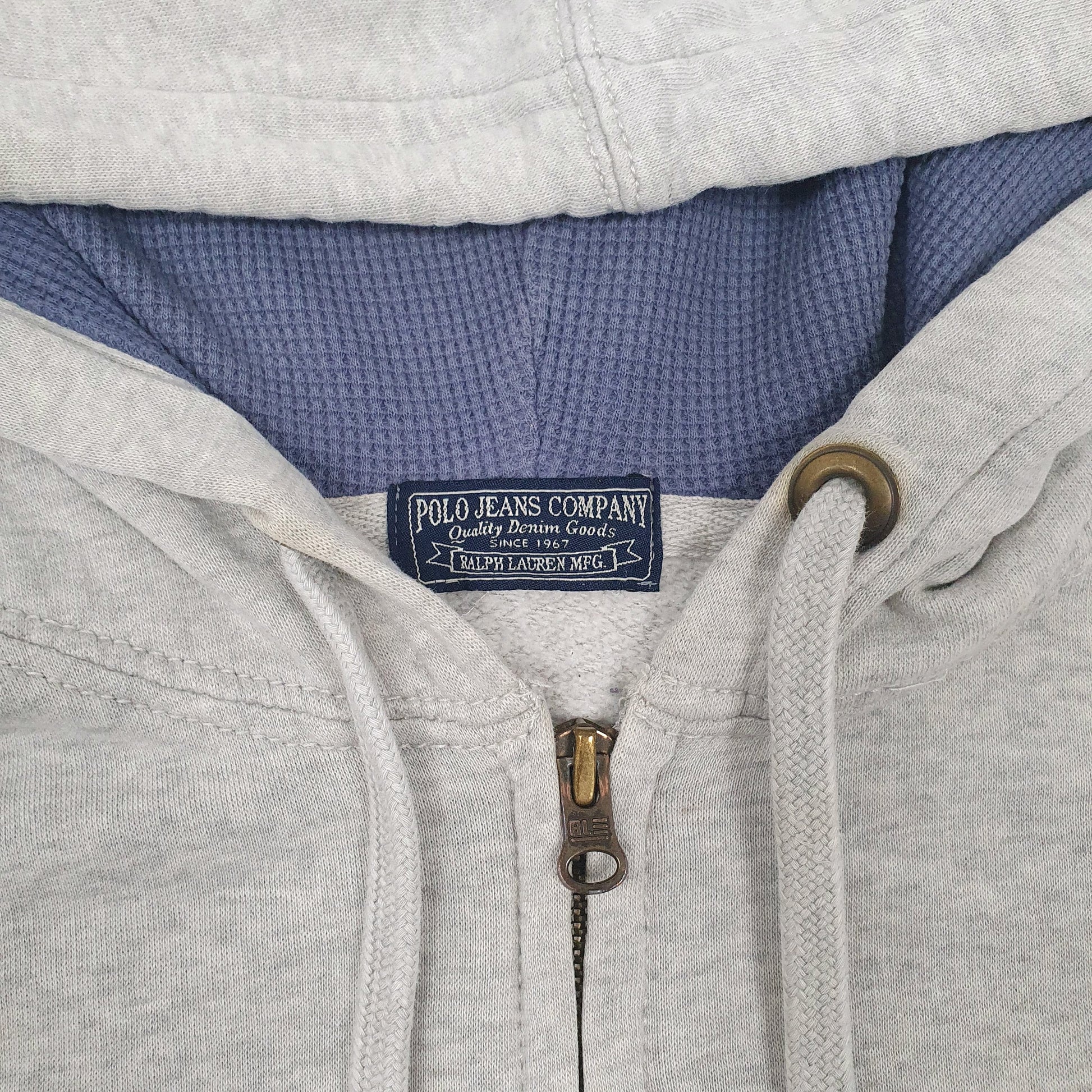 Mens Grey Ralph Lauren  Full Zip Jumper