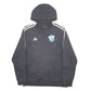 Mens Black Adidas Real Jersey Football Hoodie Jumper