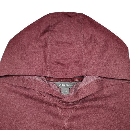 Mens Burgundy Eddie Bauer  Hoodie Jumper