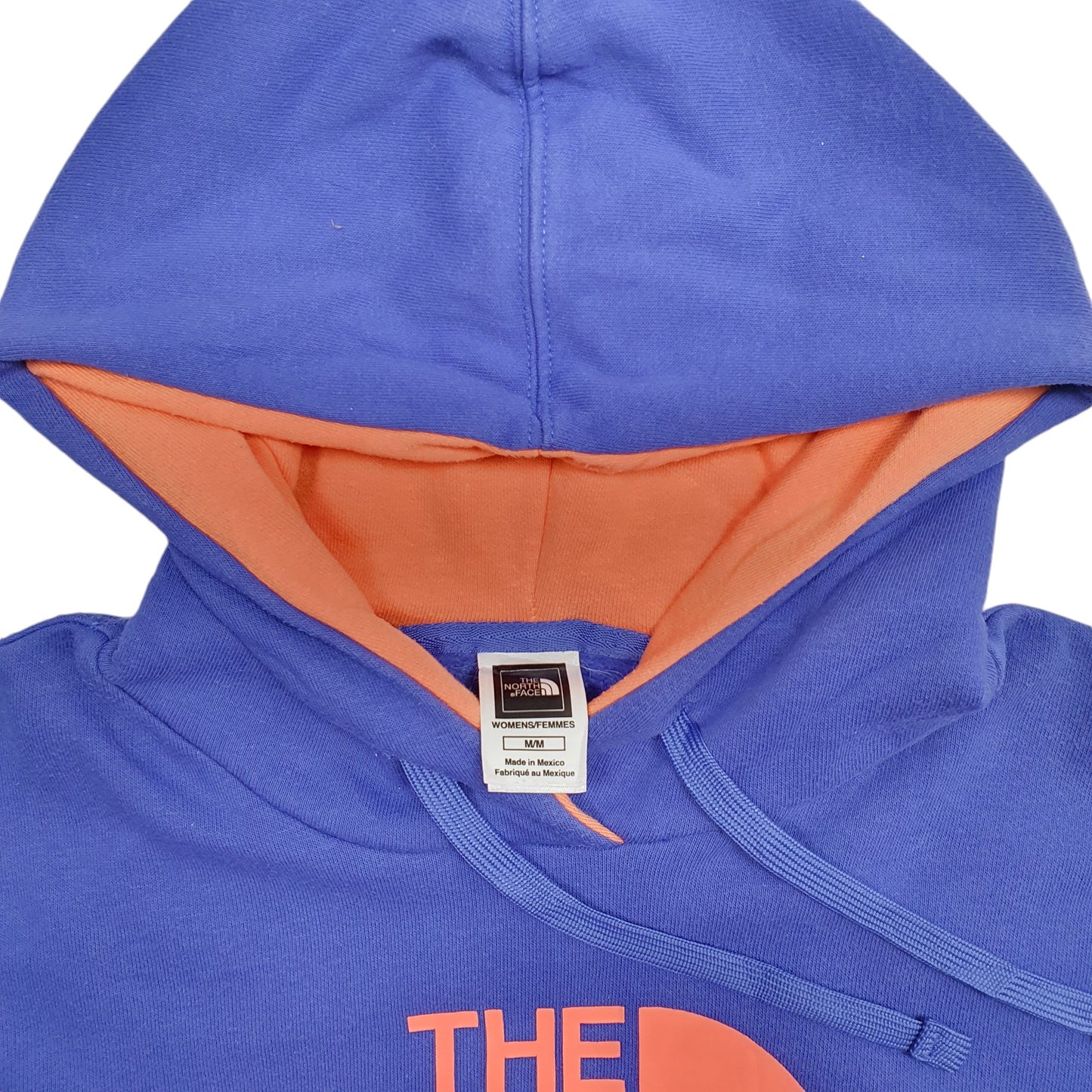 Womens Blue The North Face Spellout Hoodie Jumper