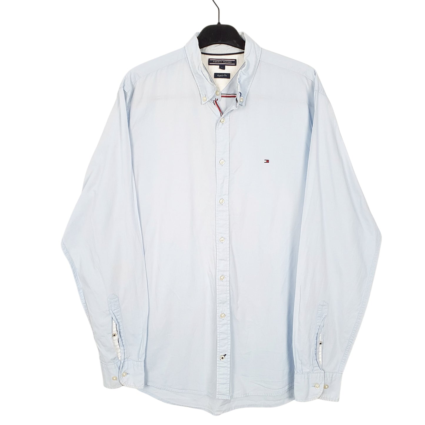 Mens Blue Tommy Hilfiger  Long Sleeve Shirt