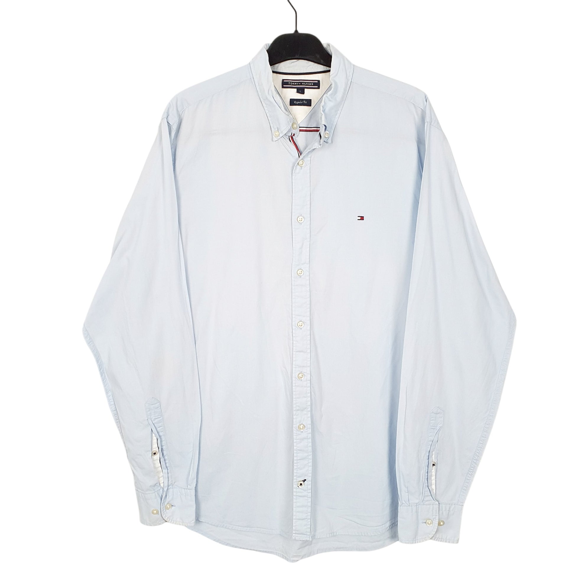 Mens Blue Tommy Hilfiger  Long Sleeve Shirt