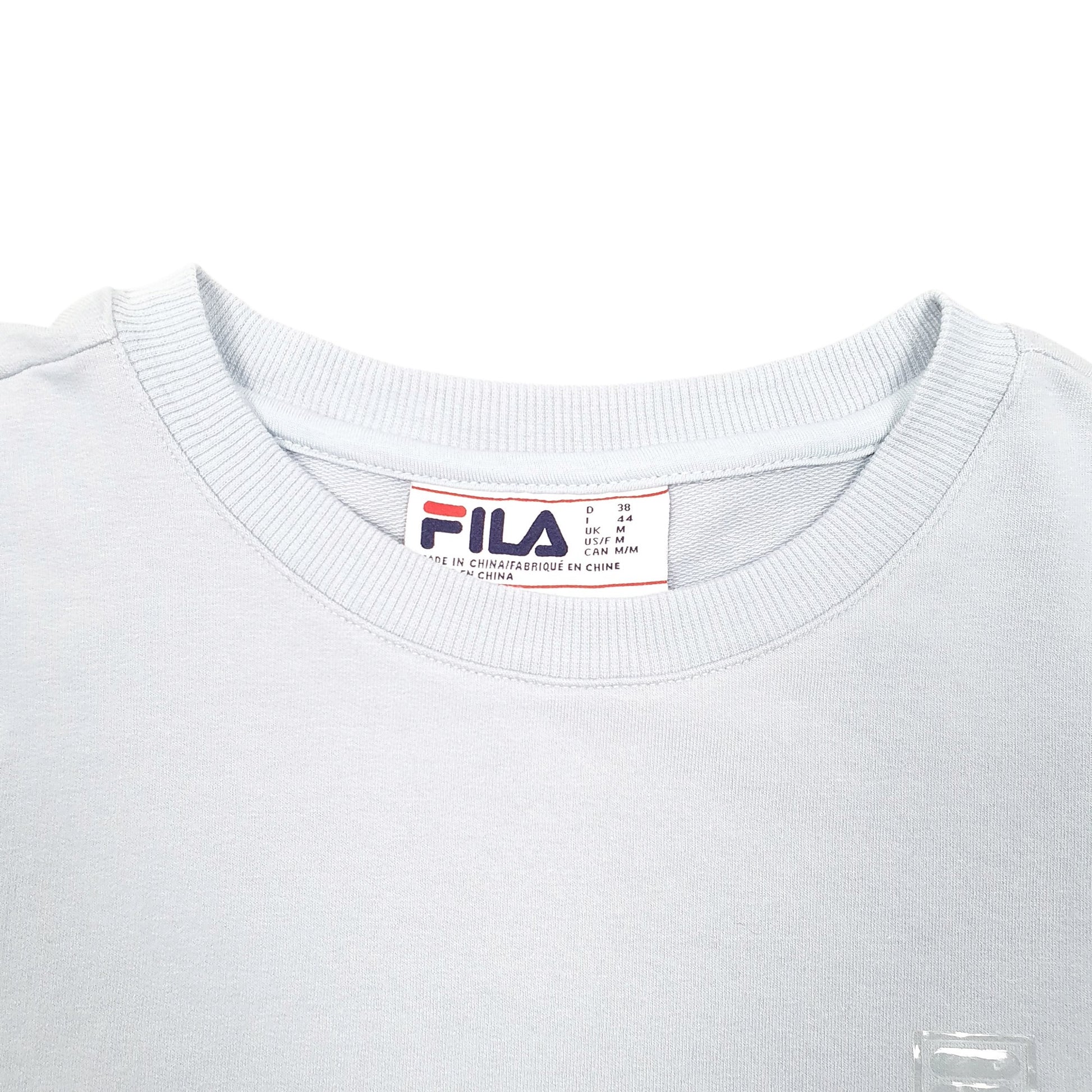 Womens Blue Fila  Crewneck Jumper
