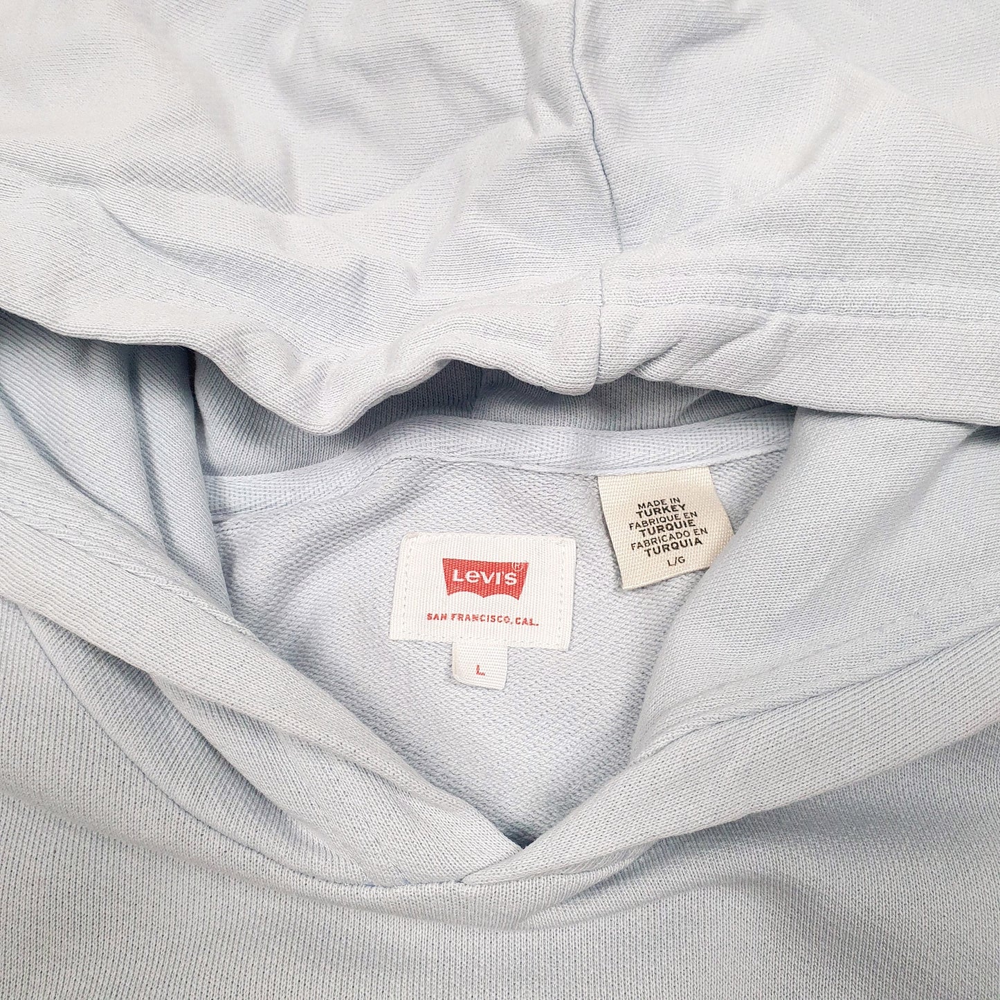 Womens Blue Levis  Hoodie Jumper