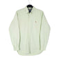 Mens Green Ralph Lauren Oxford Long Sleeve Shirt