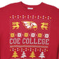 Mens Red Champion Coe College Crewneck Jumper