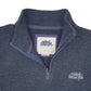 Mens Grey Weird Fish  Quarter Zip Jumper