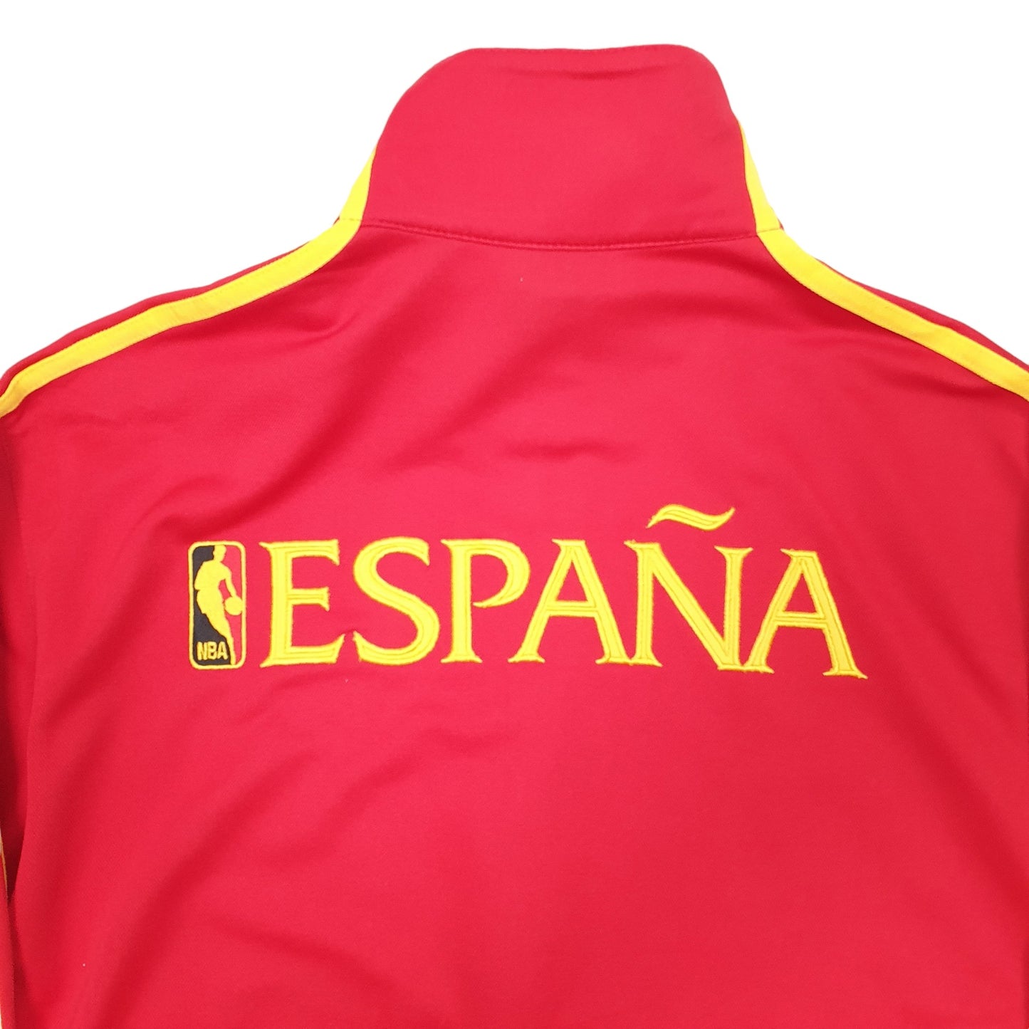 Mens Red Adidas Espana NBA Basketball Team Track Top Full Zip Jumper