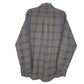 Mens Khaki L.L.Bean Tall Flannel Overshirt Long Sleeve Shirt