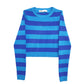 Womens Blue Zara Stripes Crewneck Jumper