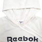 Womens White Reebok Spellout Hoodie Jumper