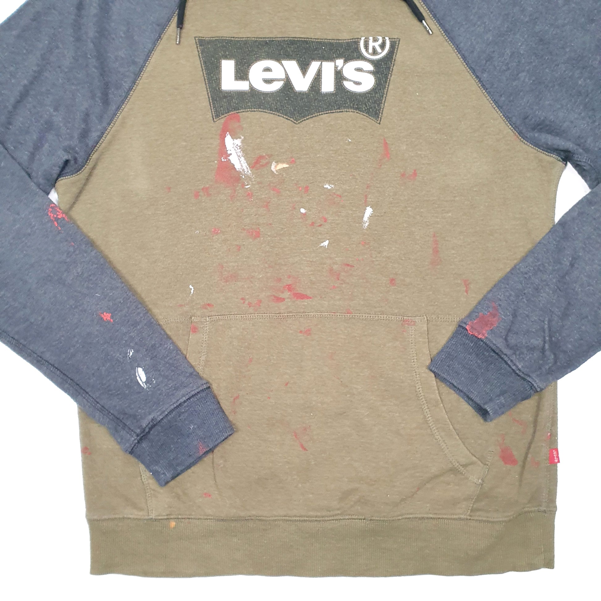 Mens Khaki Levis  Hoodie Jumper