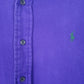 Mens Purple Ralph Lauren Chamois Overshirt Shacket Long Sleeve Shirt