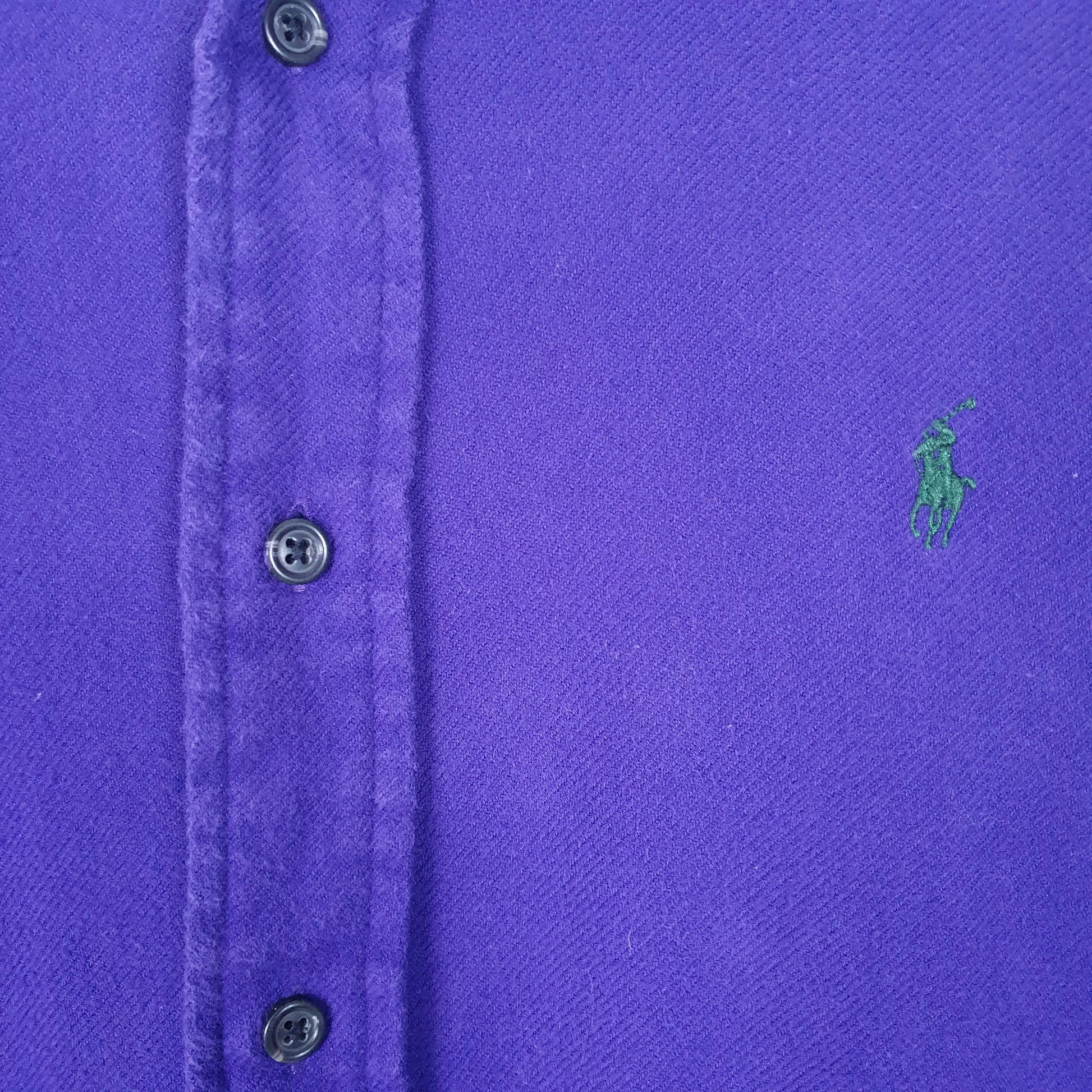 Mens Purple Ralph Lauren Chamois Overshirt Shacket Long Sleeve Shirt