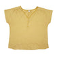 Womens Yellow Old Navy Blouse Short Sleeve T Shirt