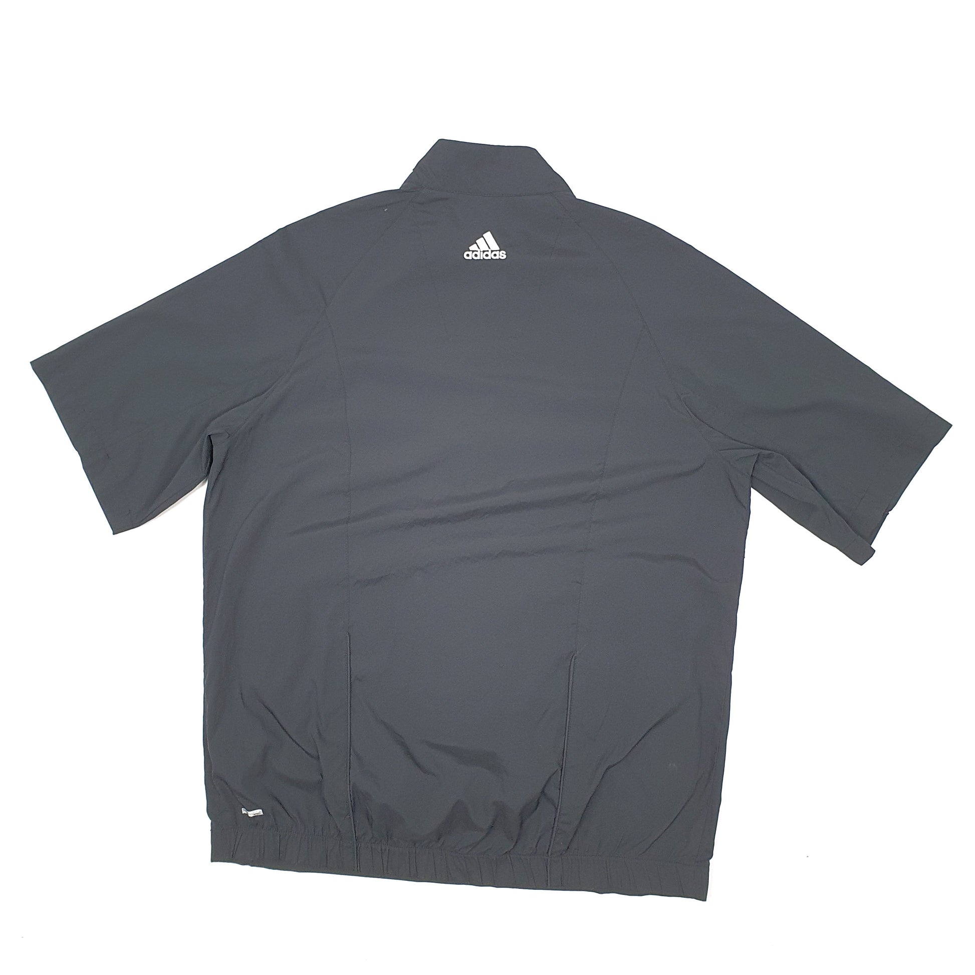Mens Black Adidas Short Sleeve Golf  Coat