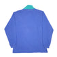 Mens Blue Eddie Bauer Vintage Retro Quarter Zip Jumper