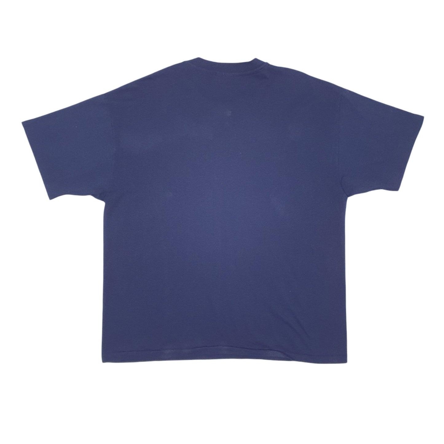 Mens Navy Hanes Single Stitch Vintage 90s Short Sleeve T Shirt