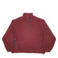 Mens Burgundy Champion  Quarter Zip Jumper
