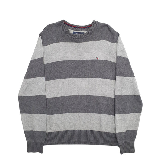 Mens Grey Tommy Hilfiger  Crewneck Jumper