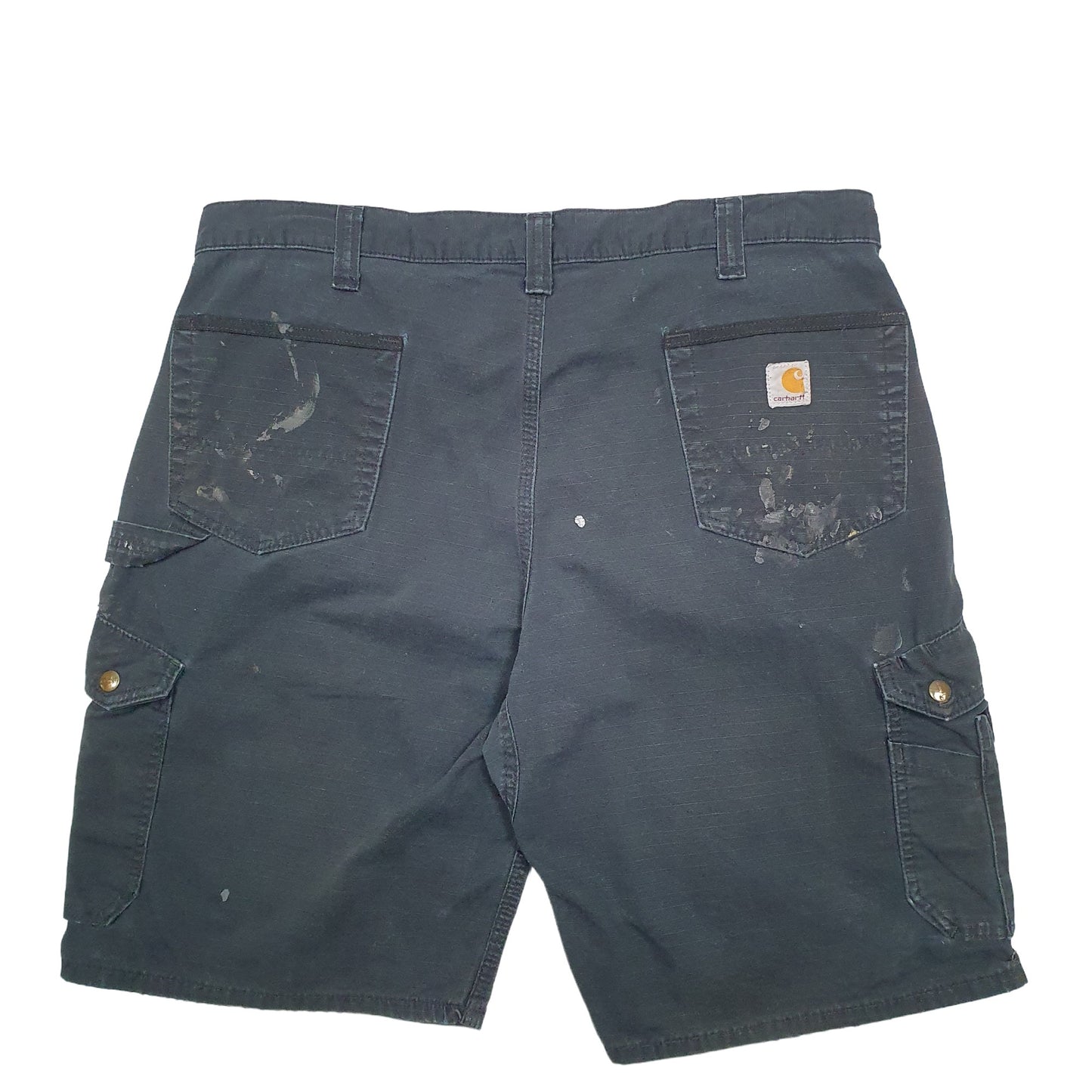 Mens Black Carhartt Workwear Cargo Shorts