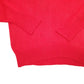 Mens Red Christian Dior Knit Raglan Vintage Made In USA V Neck Jumper